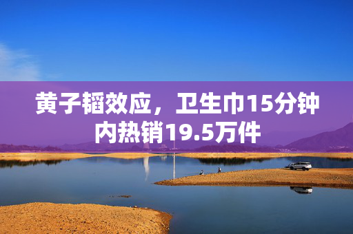 黄子韬效应，卫生巾15分钟内热销19.5万件