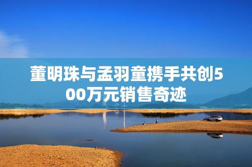 董明珠与孟羽童携手共创500万元销售奇迹