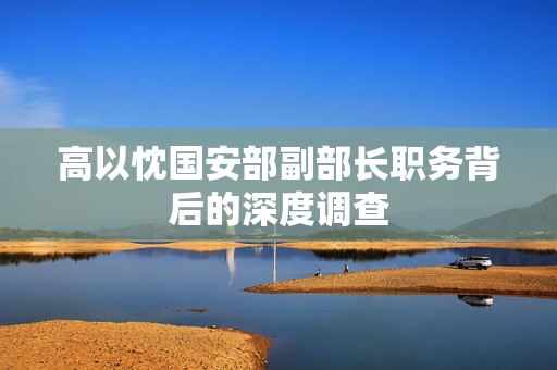 高以忱国安部副部长职务背后的深度调查
