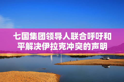 七国集团领导人联合呼吁和平解决伊拉克冲突的声明