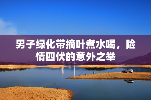 男子绿化带摘叶煮水喝，险情四伏的意外之举