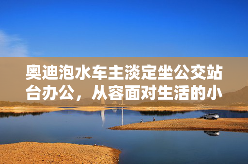 奥迪泡水车主淡定坐公交站台办公，从容面对生活的小故事