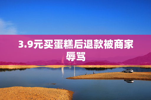 3.9元买蛋糕后退款被商家辱骂