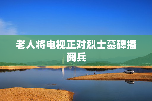 老人将电视正对烈士墓碑播阅兵