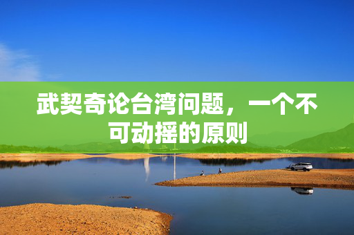 武契奇论台湾问题，一个不可动摇的原则