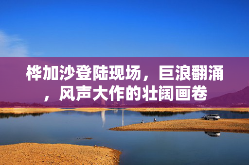 桦加沙登陆现场，巨浪翻涌，风声大作的壮阔画卷
