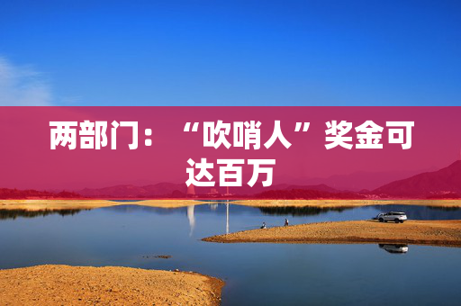 两部门：“吹哨人”奖金可达百万
