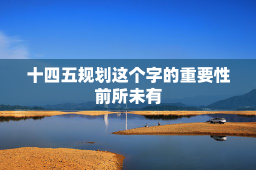 十四五规划这个字的重要性前所未有