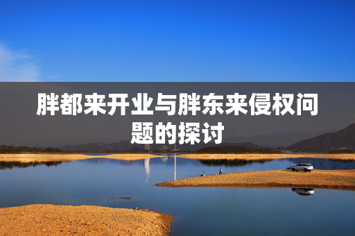 胖都来开业与胖东来侵权问题的探讨